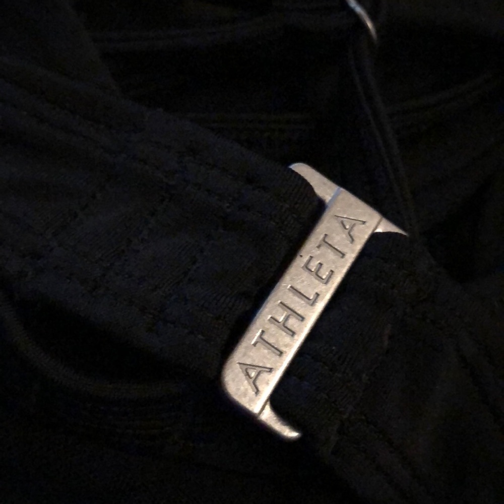 Athleta Tankini Top NWT Waterfall Bandeau Black 32 B/C - Picture 7 of 9